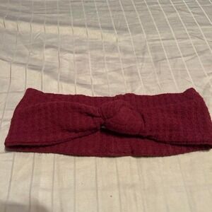 burgundy headband